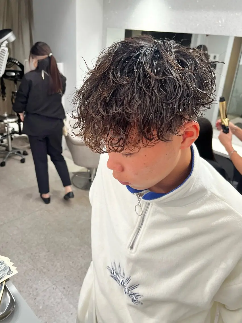 パーマ メンズ カット パーマ 🍐シャドウパーマ メンズ特化/守岡🍐のヘアスタイル