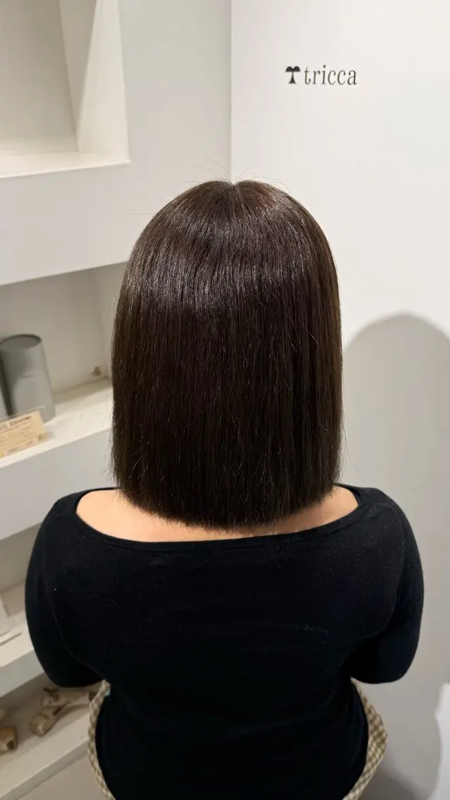 ミディアム みつはし かずやのヘアスタイル