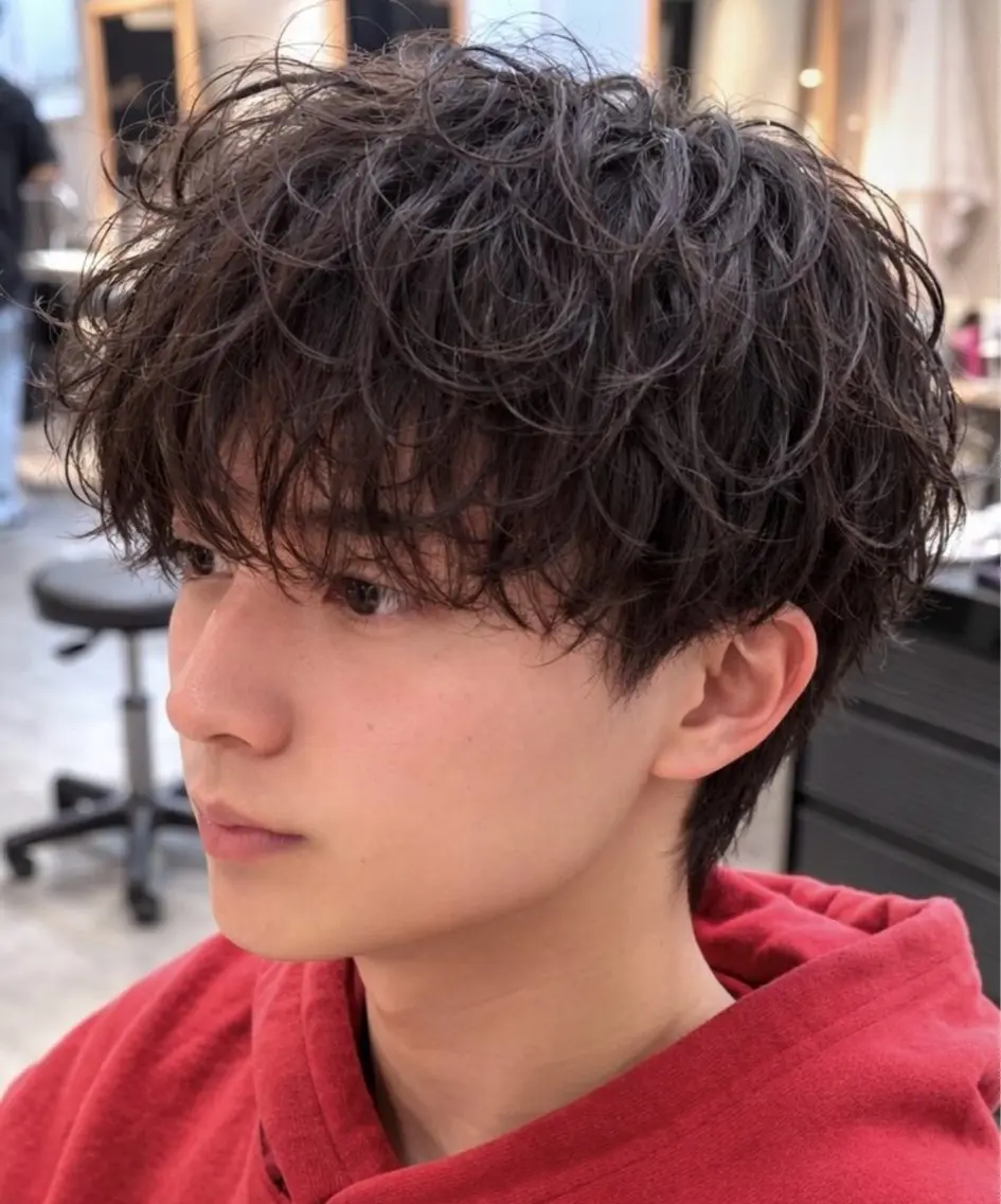 パーマ パーマ 征矢 快誠のヘアスタイル