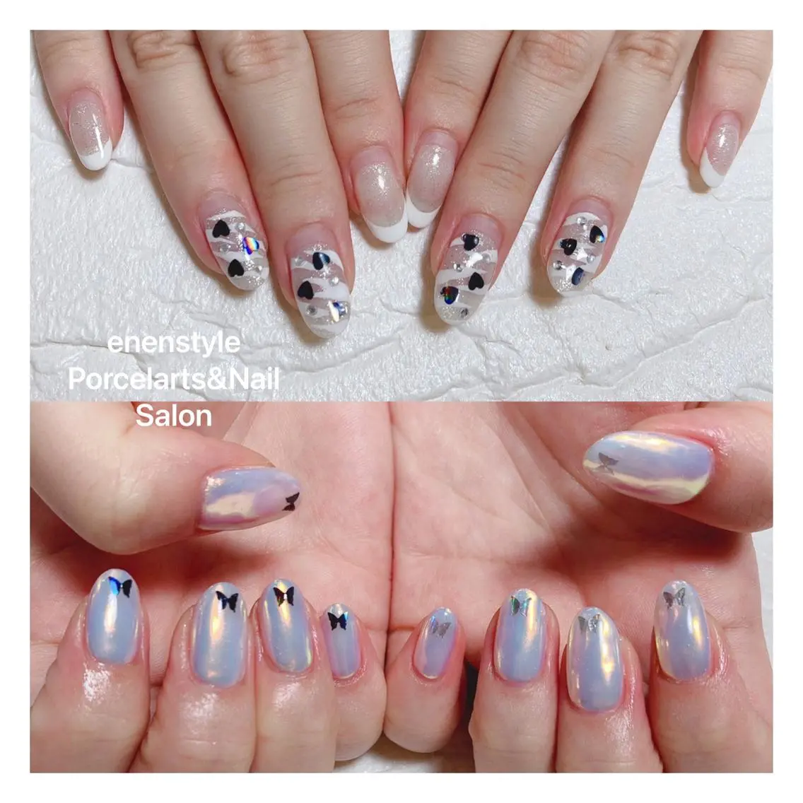 ミディアム ネイル ハンドネイル 🐾enen style 🐾のネイルデザイン