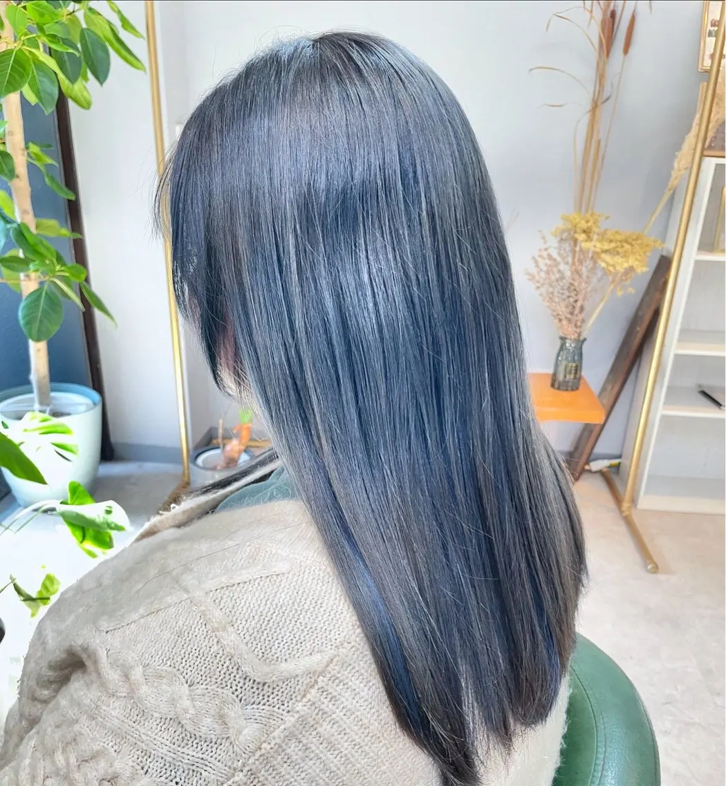 ミディアム カラー ヘアカラー 今雪 聡美のヘアスタイル