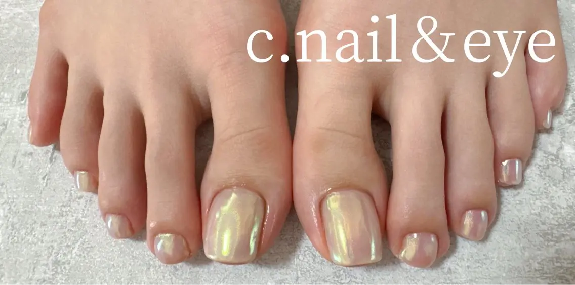ネイル フラッシュネイル フットネイル 氷ネイル・うるうるネイル マグネットネイル ミラーネイル フットネイル C.Nail&EYE RINAのネイルデザイン