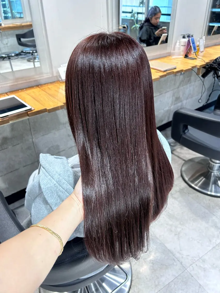 ロング ヘアカラー トリートメント ヘッドスパ レイヤーStyle 🪽菜々実のヘアスタイル