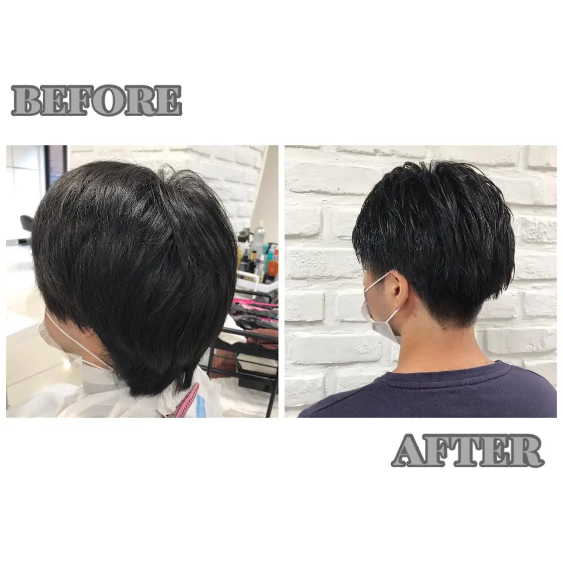 ショート メンズ ツーブロック カット 【暖色カラー特化】 中山由梨のヘアスタイル