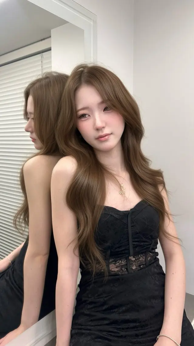 ロング カラー ヘアカラー ヘアセット 上品モテヘア🩶 karen🩶のヘアスタイル