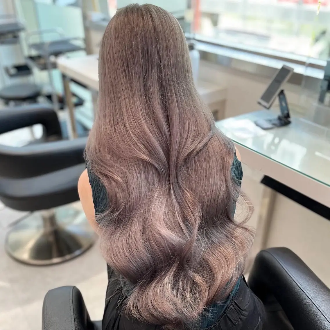 ミディアム カラー パーマ ヘアアレンジ メンズ ヘアカラー ♡ 𝐑𝐈𝐎♡のヘアスタイル