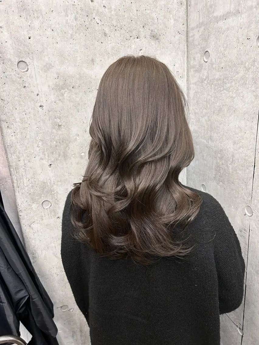 ロング カラー パーマ ヘアアレンジ ANJU/上品カラー /似合わせカラー💖のヘアスタイル
