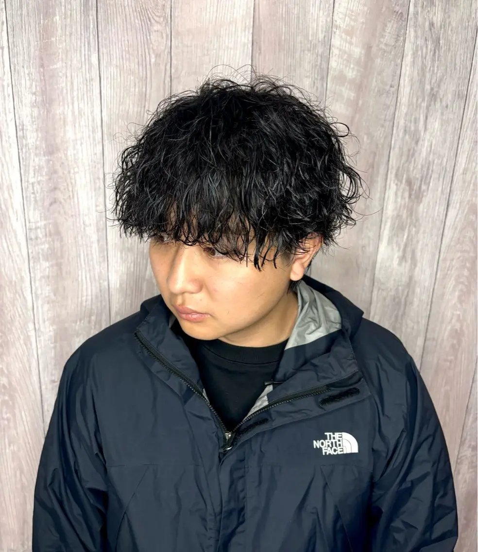 ショート パーマ メンズ カット パーマ 池袋西口／メンズ/ Mutoのヘアスタイル