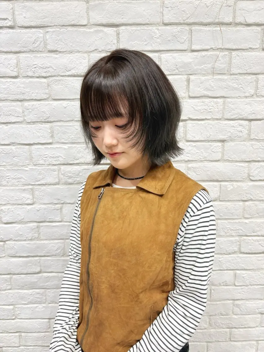 カラー 透明感カラー グレージュ オリーブグレージュ オリーブグレー オレンジ ヘアカラー トリートメント ヘッドスパ ヘアセット The C 海老名 SHUREIのヘアスタイル