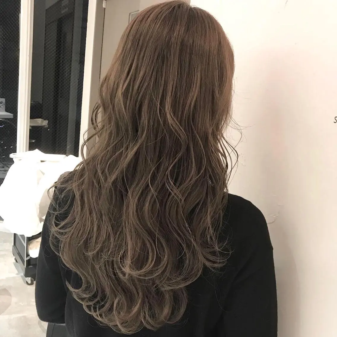 ロング カラー カット ヘアカラー トリートメント 髪質改善will hairdesignのヘアスタイル