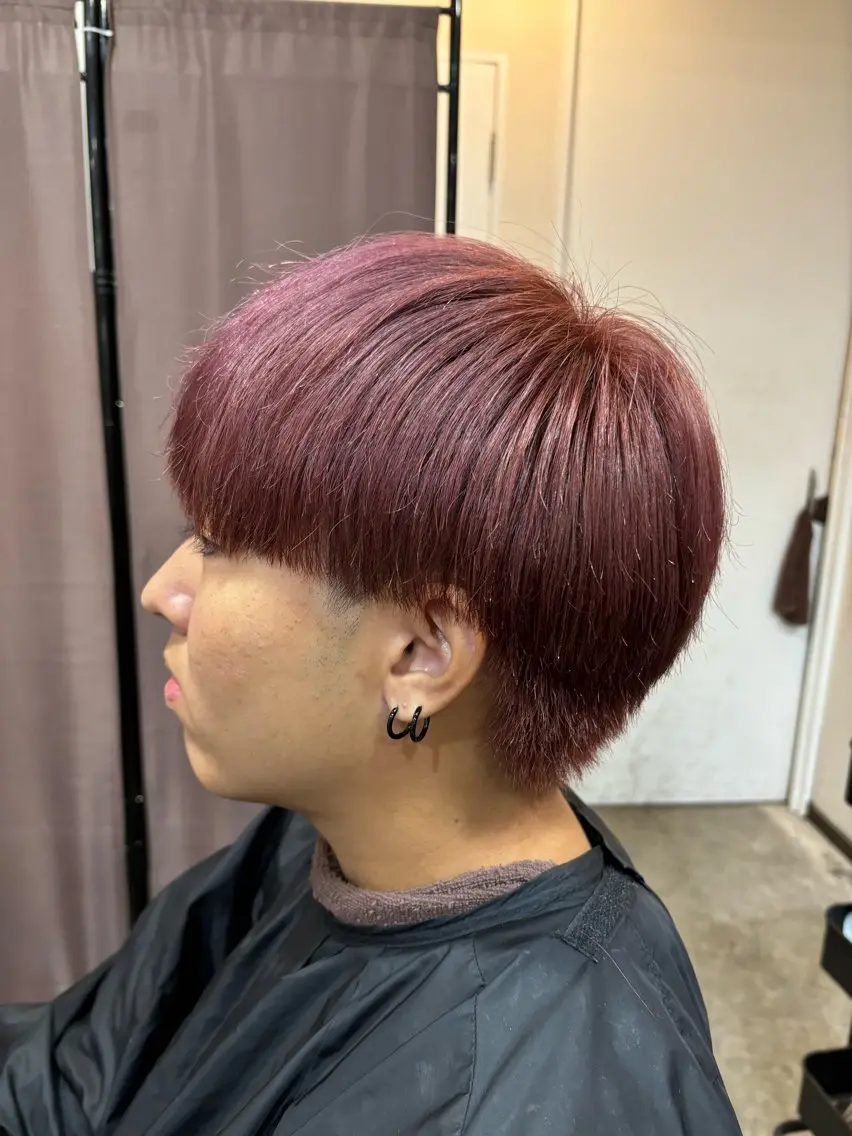 ショート カット ヘアカラー メンズ特化 美容師かずまのヘアスタイル