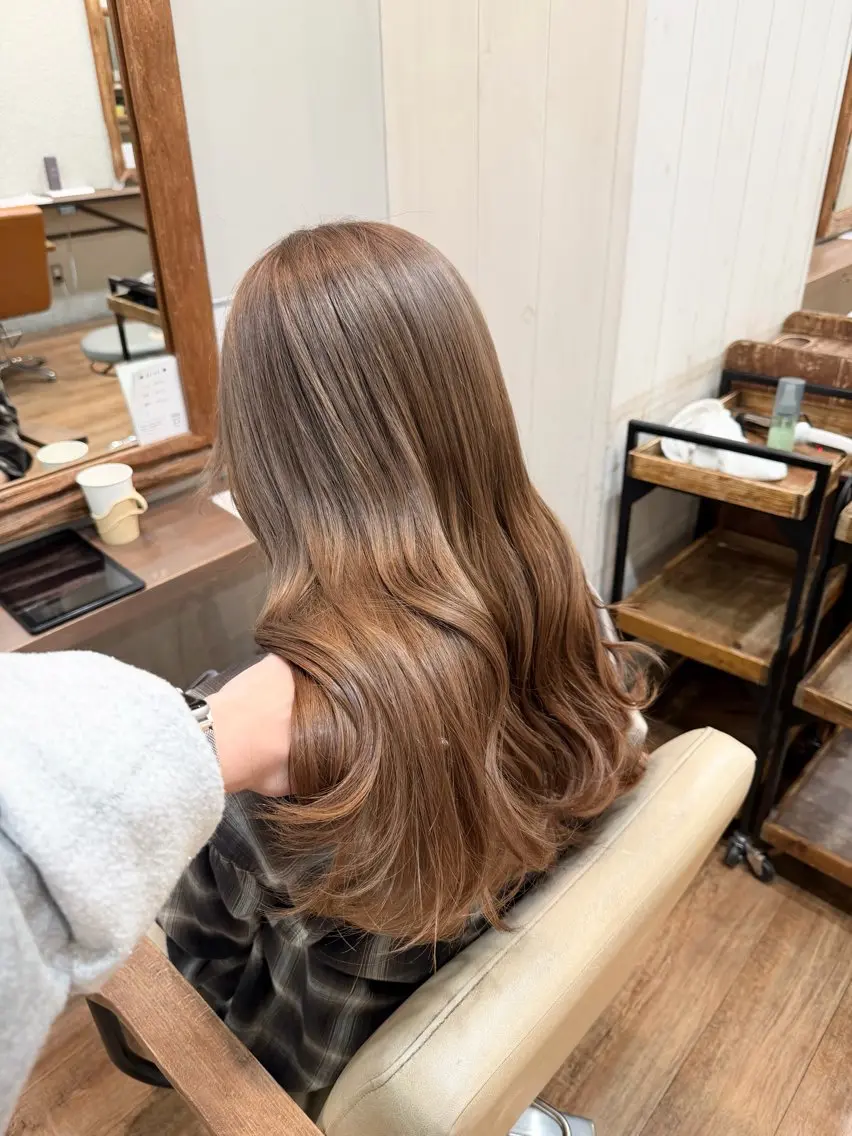 ロング カット ヘアカラー きむら なみか🪐のヘアスタイル