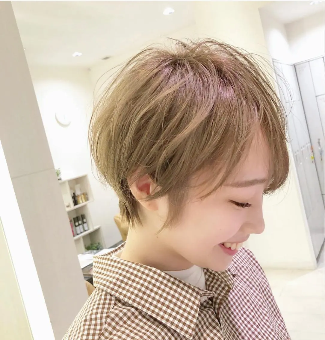 ショート カラー カット ヘアカラー le. pidorgeのヘアスタイル
