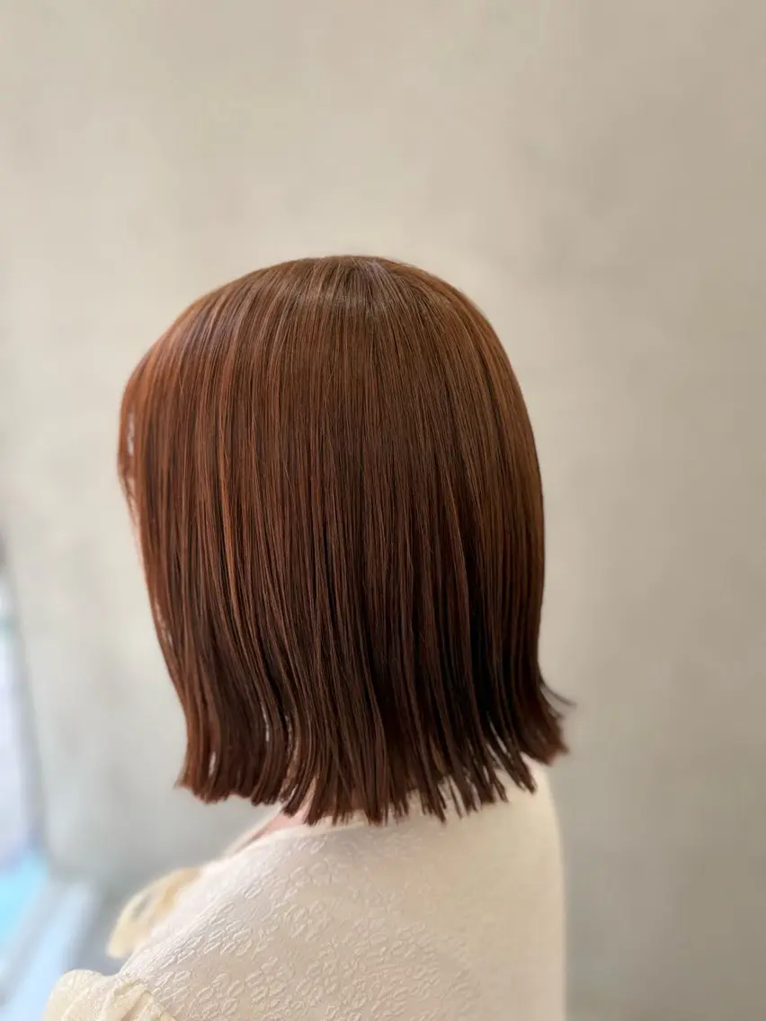 ミディアム カラー カット ヘアカラー ブリーチなし透明感 カラー✨横山 佳希のヘアスタイル