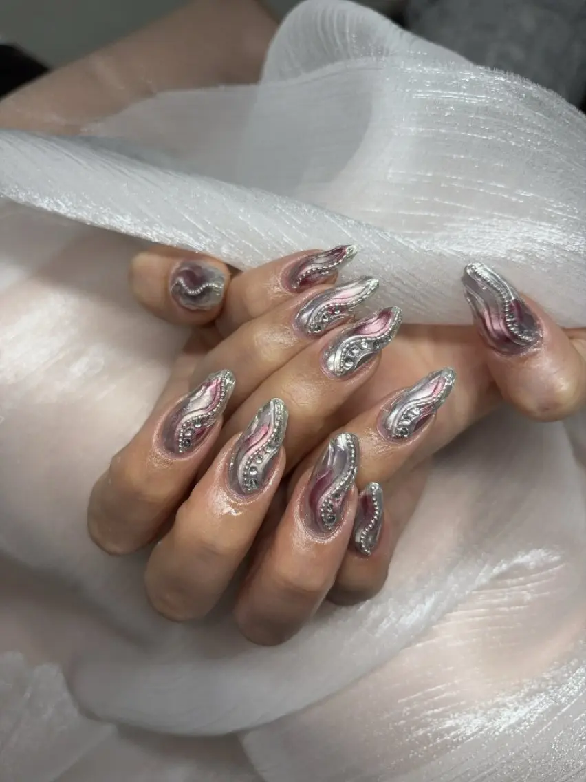ネイル ハンドネイル Mermaid Nail♡Akariのネイルデザイン