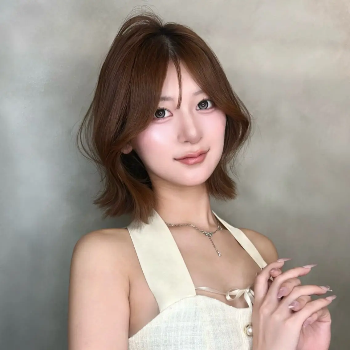 ミディアム YUI  透明感🌱 艶カラー🍓浦和のヘアスタイル
