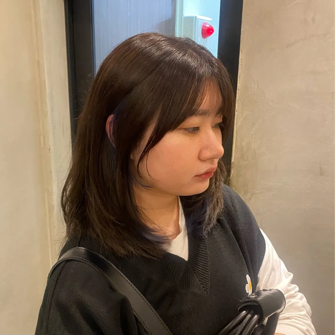 セミロング ヘアカラー トリートメント 新宿/顔周りカット +レイヤー=しずく♩のヘアスタイル