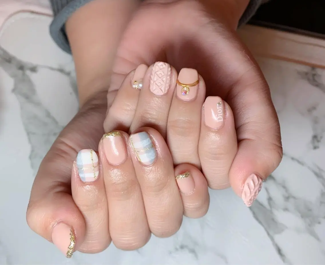 ネイル アニマル柄 アートネイル ニュアンスネイル ピンク ネイルチップ ハンドネイル x.1.0.nail ♡Cのネイルデザイン
