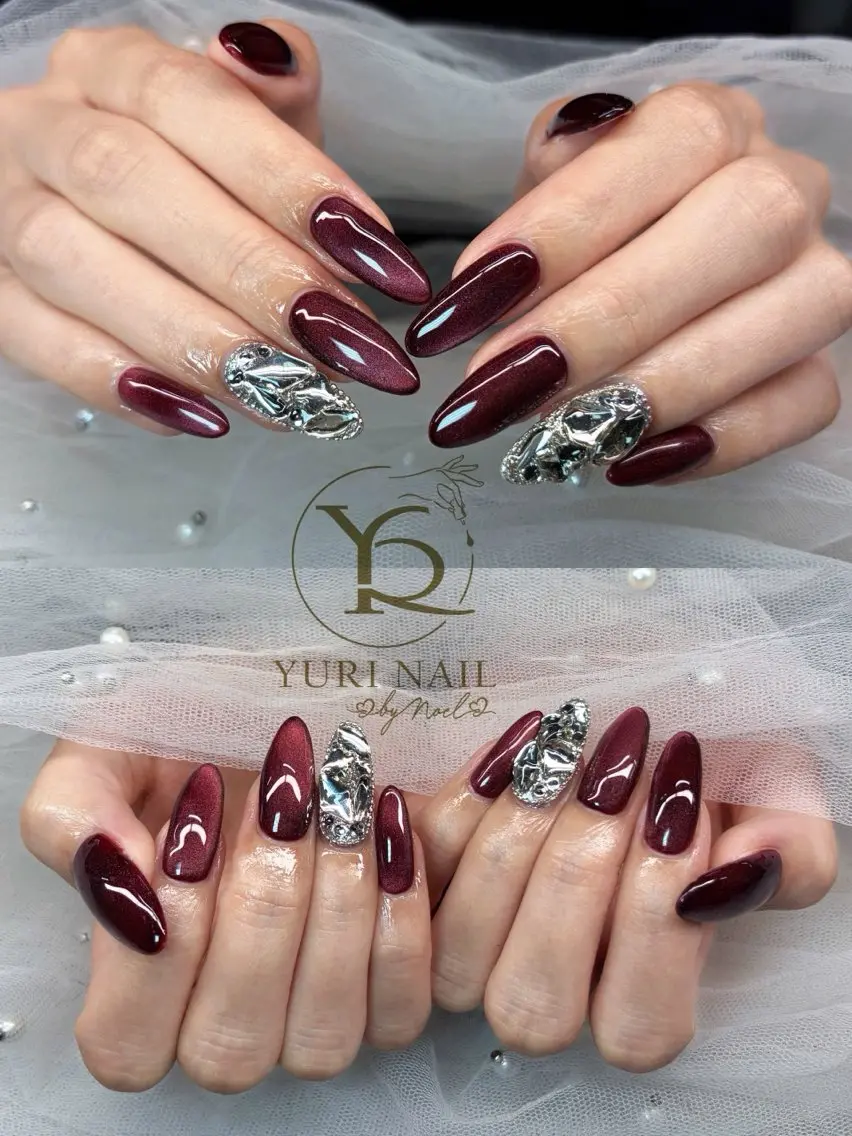 ネイル チークネイル フットネイル グラデーション 韓国ネイル 持ち込み ハンドネイル フットネイル ハンドケア YURI Nail NARITAのネイルデザイン