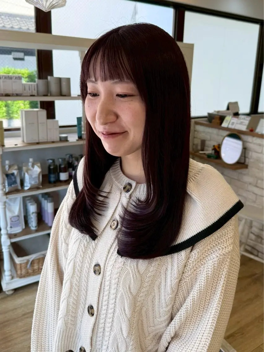 【髪質改善🍒】ワンカラー➕カット➕5stepトリートメント🫧の写真