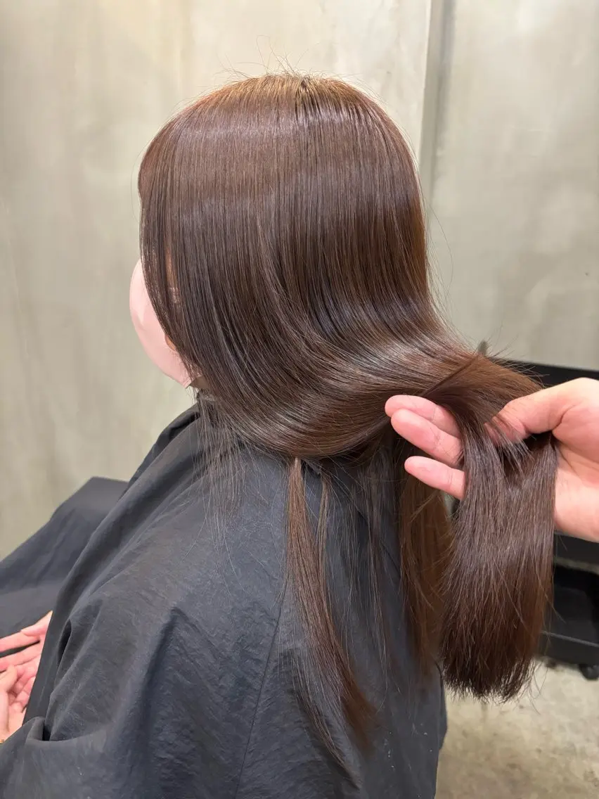 セミロング カラー ブラウンカラー ヘアカラー 中園康 /カラー/ブリーチのヘアスタイル