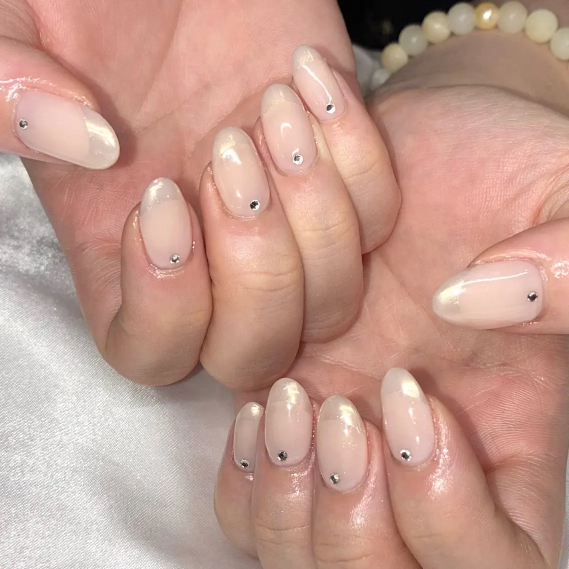 ネイル オーロラネイル ハンドネイル Nail ヌシん家 AKANEのネイルデザイン