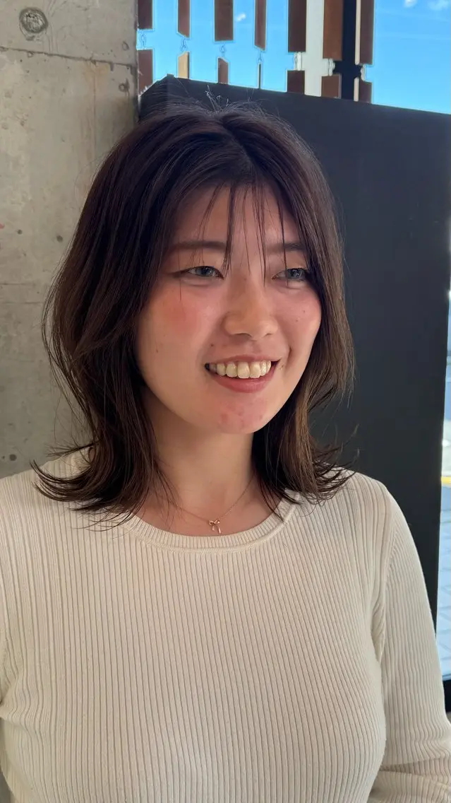 ミディアム カット ヘアカラー 三好 祐希 #似合わせ#髪質改善のヘアスタイル