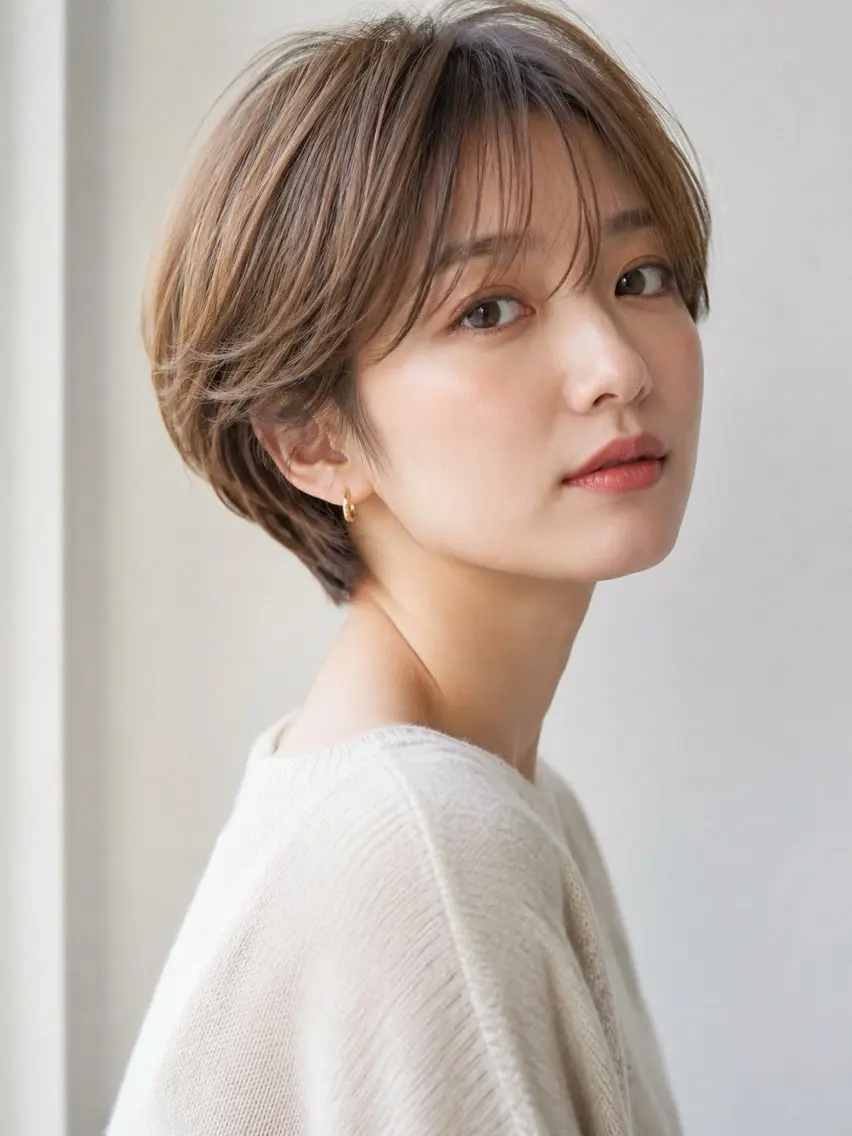 ショート ホンマ タカトのヘアスタイル