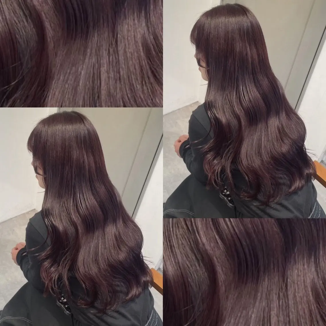 【初カラーにおすすめ🫐💜】ブリーチなしWカラーの写真