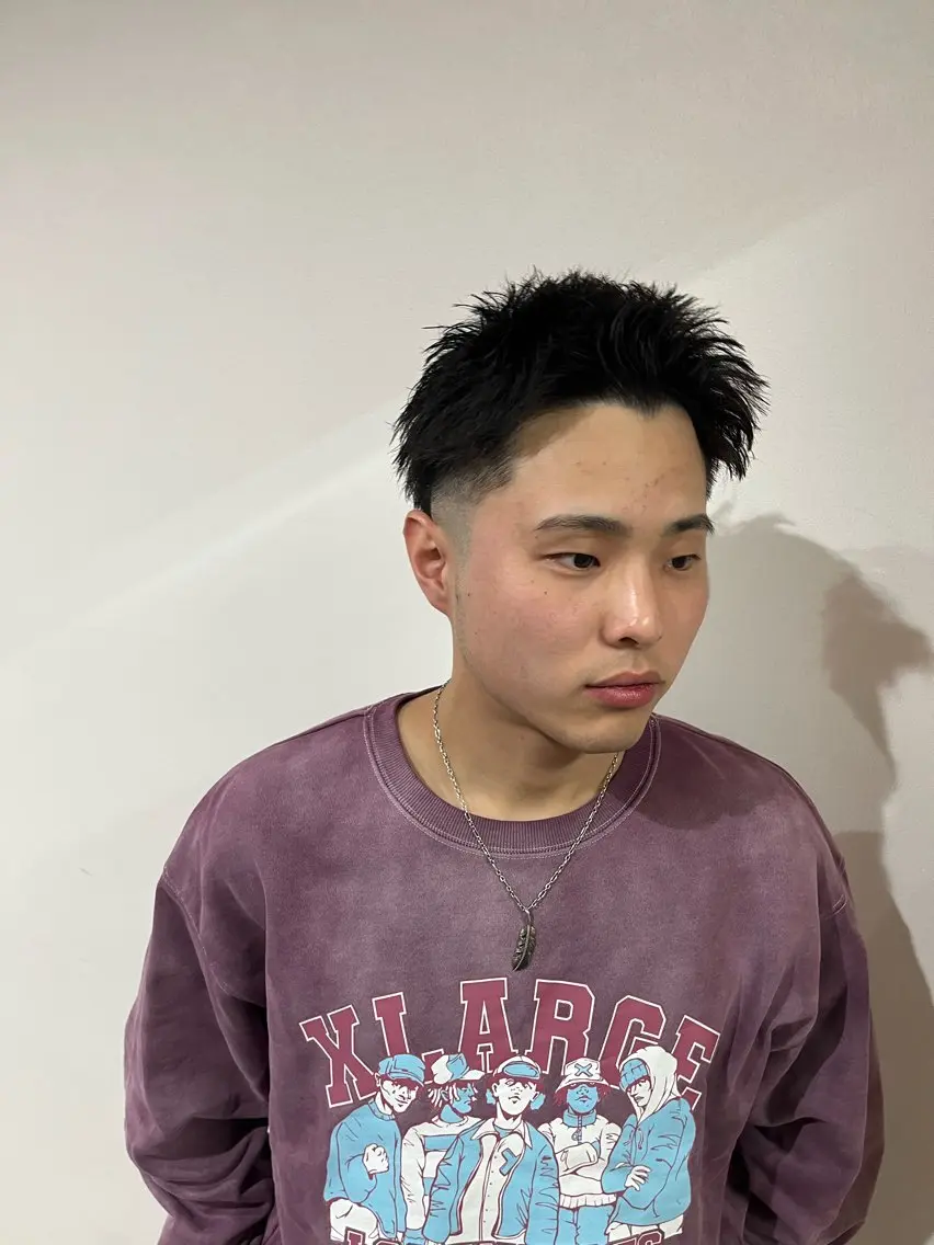 メンズ フェードカット カット 【メンズパーマ専門】 質感職人/牧野成瀬のヘアスタイル