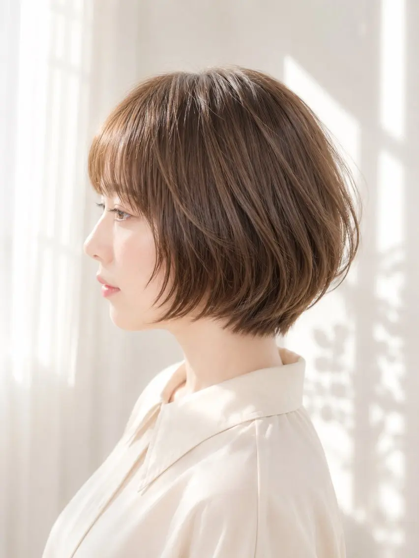 ショート カラー ボブ カット ヘアカラー トリートメント 小酒井 智洋のヘアスタイル