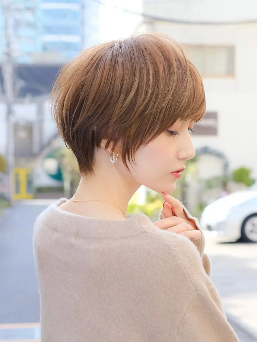 ショート 丸みショート ショートヘア 縮毛/髪質改善🌈 川井雄太のヘアスタイル