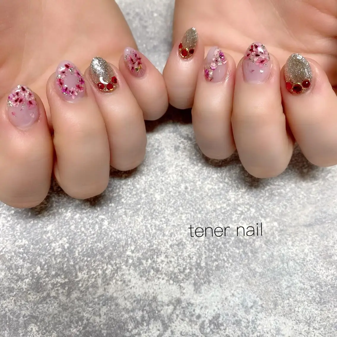 ネイル フラワーネイル テネルネイル tener nailのネイルデザイン