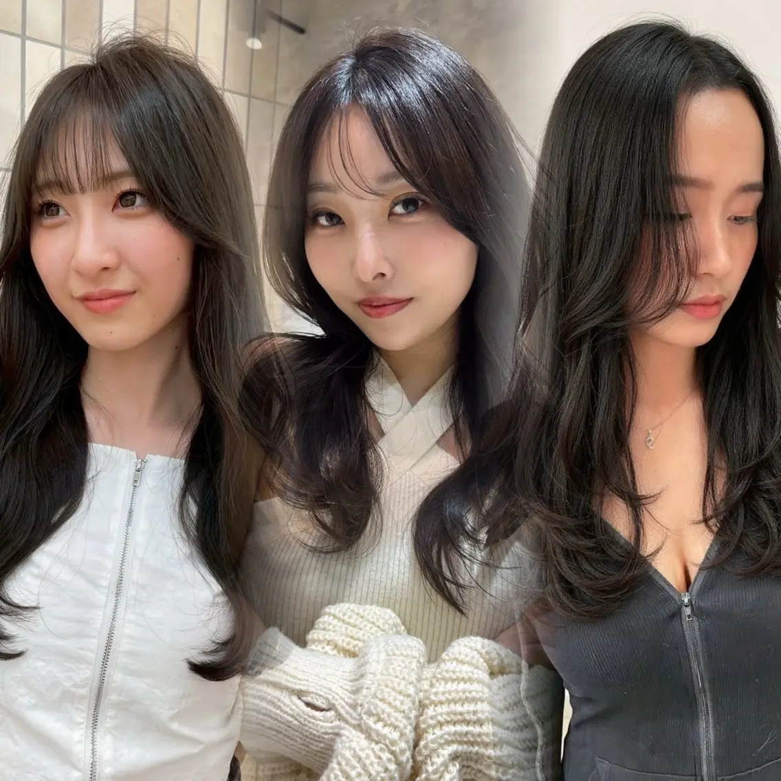 ロング カット ヘアカラー 縮毛矯正 さくら/似合わせレ イヤー/艶カラー🖤のヘアスタイル