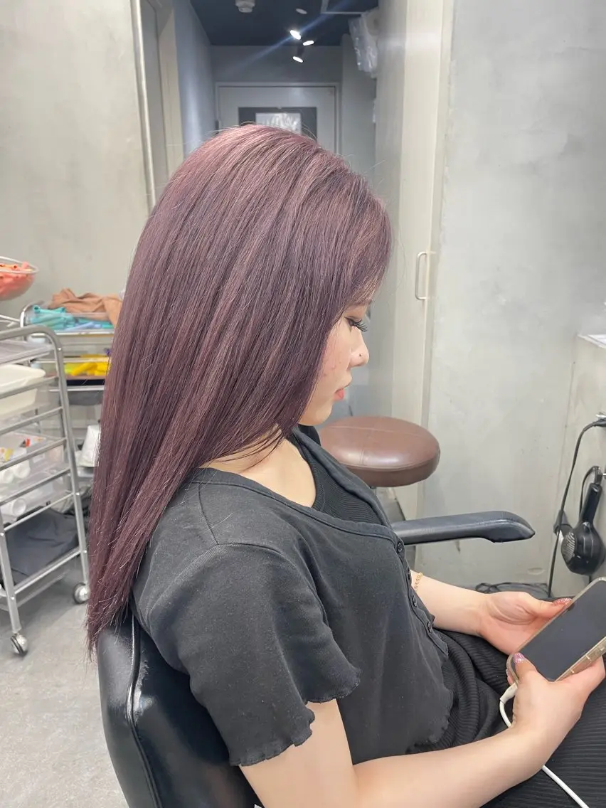 ロング 初パーマ支持率◎松田 優斗のヘアスタイル