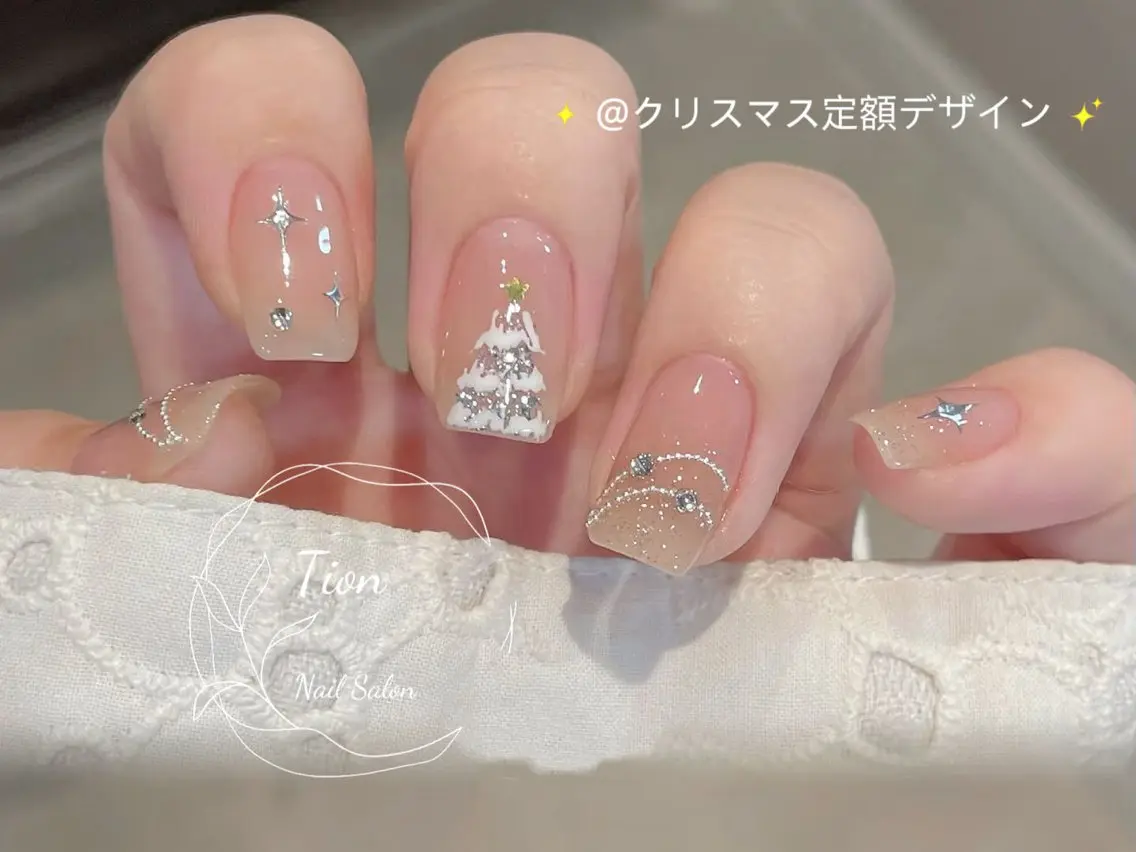 ネイル チークネイル 長さ出し フットネイル フレンチネイル ジェルネイル Nailsalon Tion 川崎店のネイルデザイン
