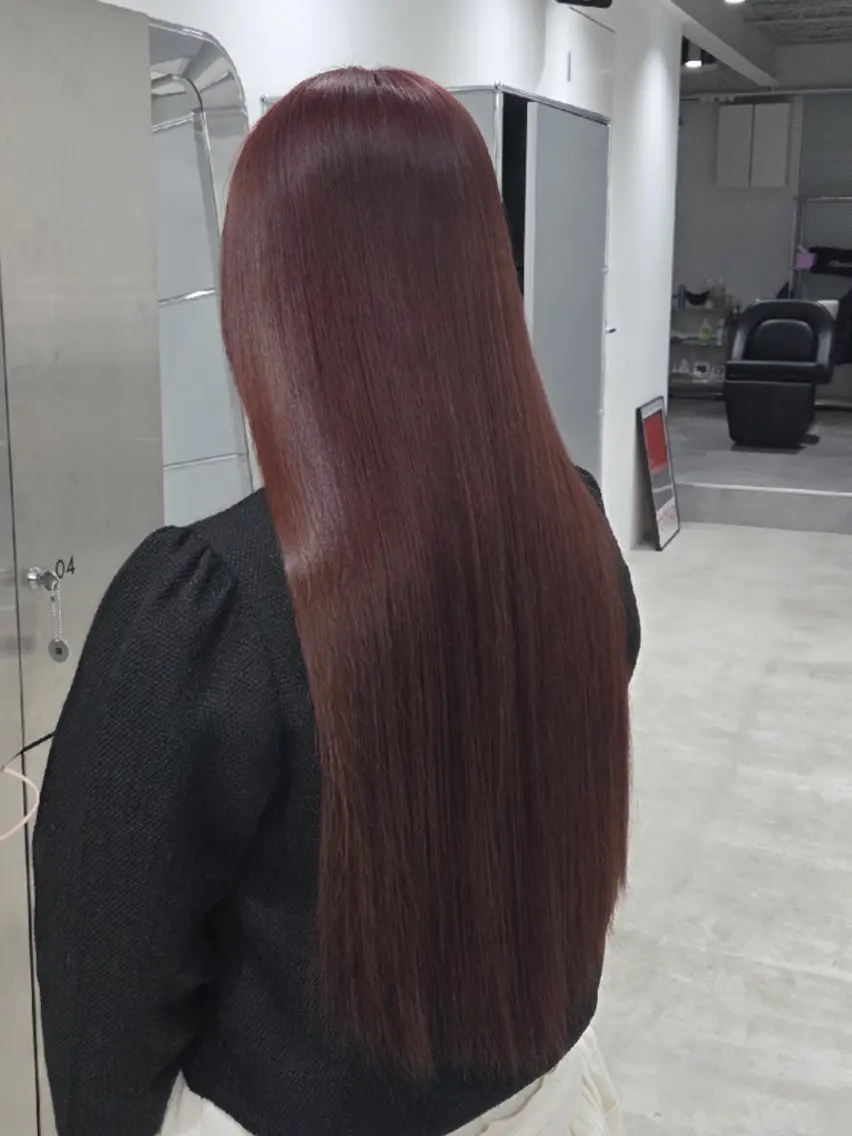ロング カラー ベージュカラー ブリーチ 透明感カラー コーラルベージュ ダブルカラー カット ヘアカラー トリートメント YOKUTO/透明感 当日予約OK️︎︎のヘアスタイル