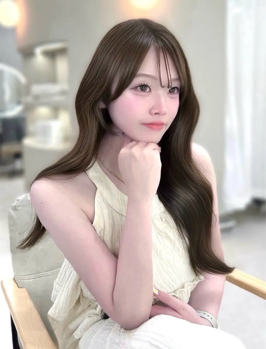 セミロング ヘアカラー 🎀髪質改善カラー /KAEDE🎀のヘアスタイル