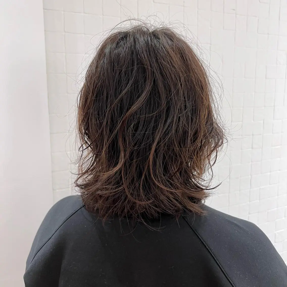 ミディアム パーマ カット/パーマ たるみことりのヘアスタイル