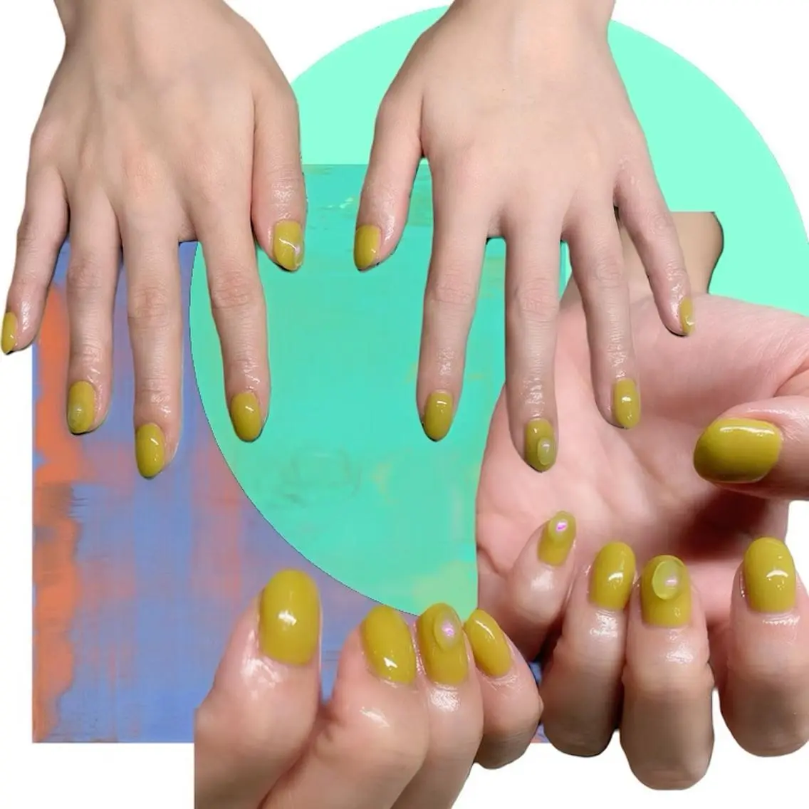 ネイル オーロラネイル 氷ネイル・うるうるネイル 韓国ネイル マグネットネイル ミラーネイル ハンドネイル VOLLMOND nailのネイルデザイン