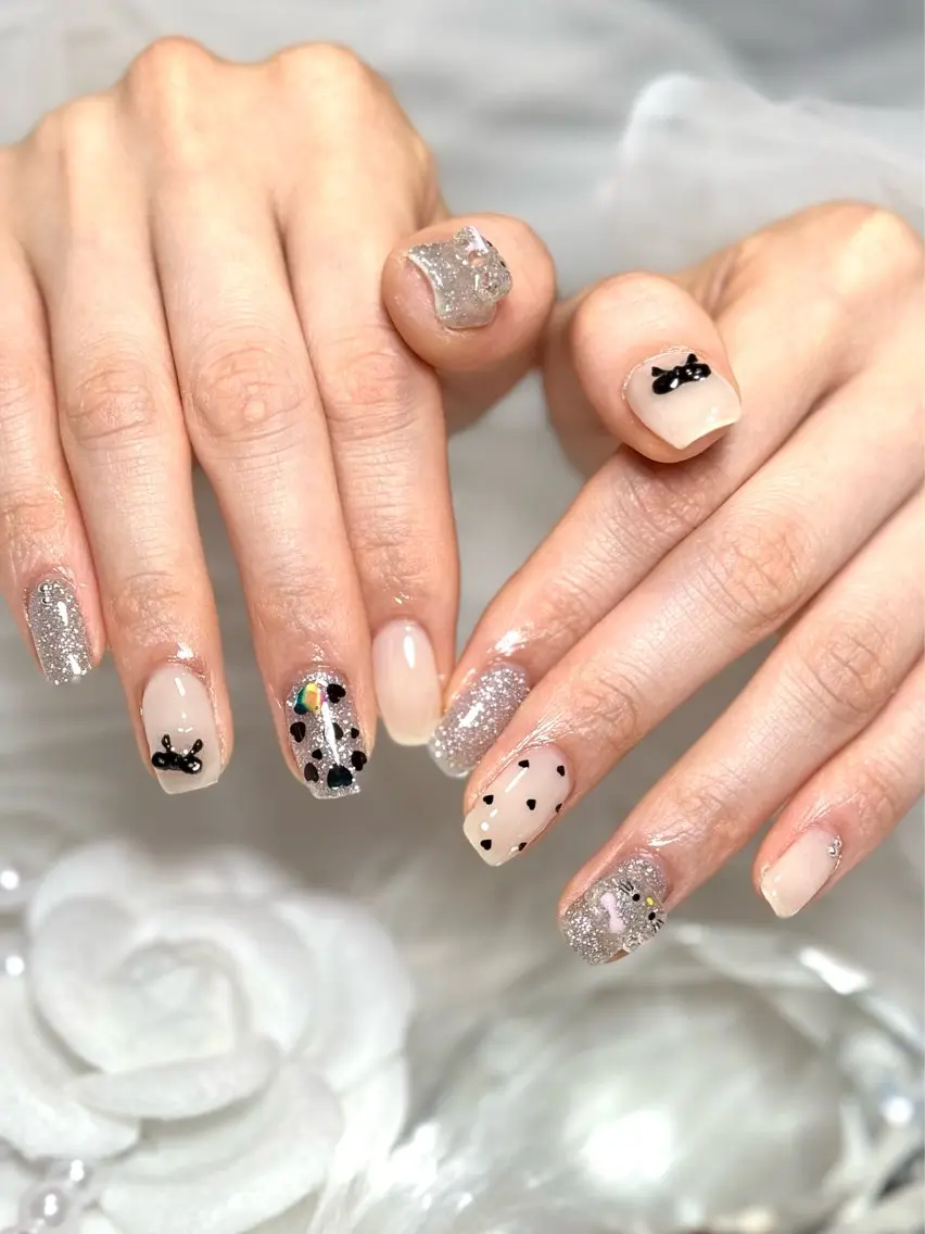 ネイル ハート salon luge あめ🍬のネイルデザイン