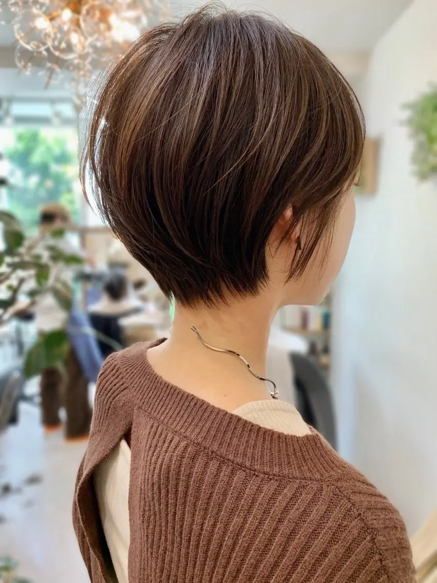 ショート カラー カット ヘアカラー ショート/レイヤー /札幌/小山内のヘアスタイル