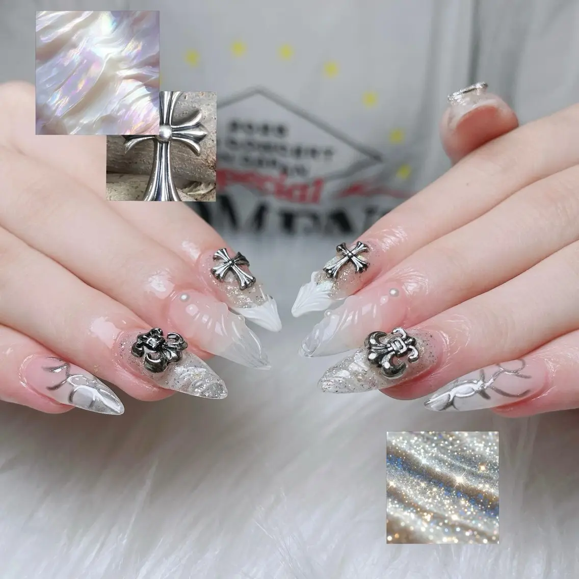 ネイル ハート 韓国ネイル 春ネイル 夏ネイル バレンタイン ハンドネイル Sora nail 長さ出し専門店のネイルデザイン