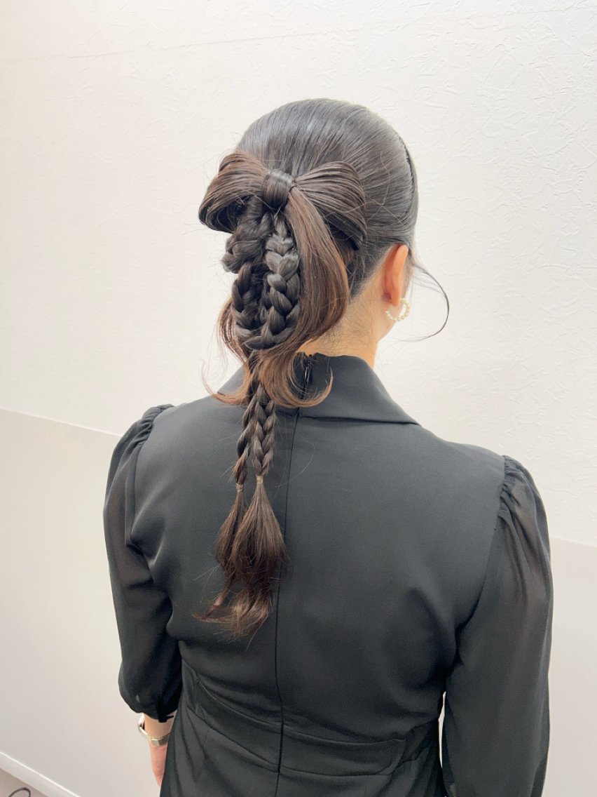ロング ヘアアレンジ ヘアセット 薄田 珠美のヘアスタイル