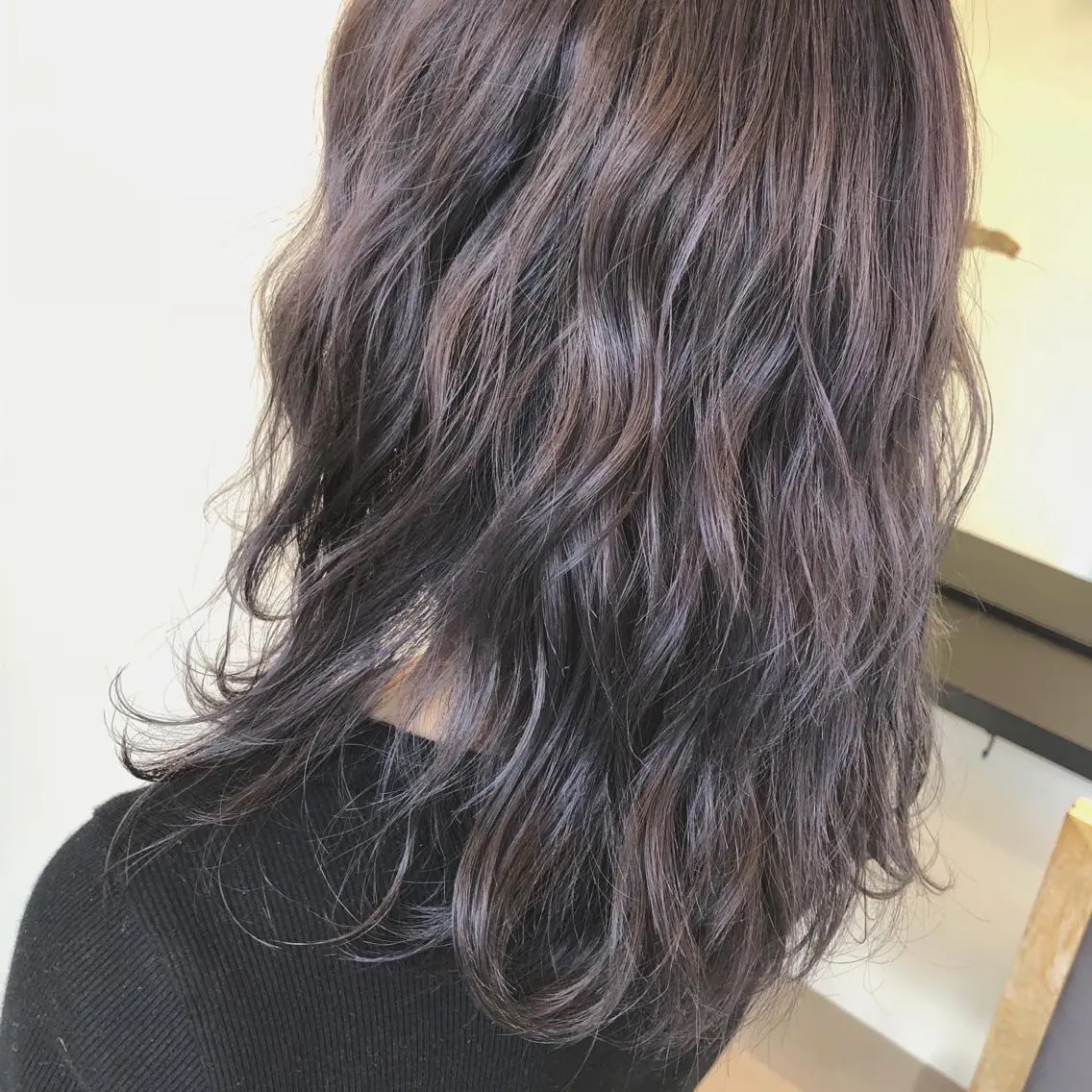 カラー アッシュ ダブルカラー ラベンダーカラー ラベンダーアッシュ 中澤 美緒のヘアスタイル