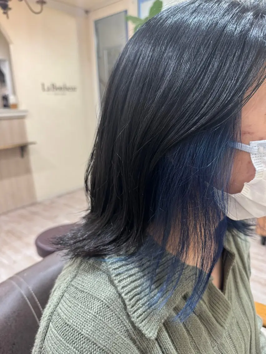 セミロング カラー インナーカラー レイヤーカット カット ヘアカラー トリートメント 新越谷noble店長 松本拓也▶◀*.のヘアスタイル