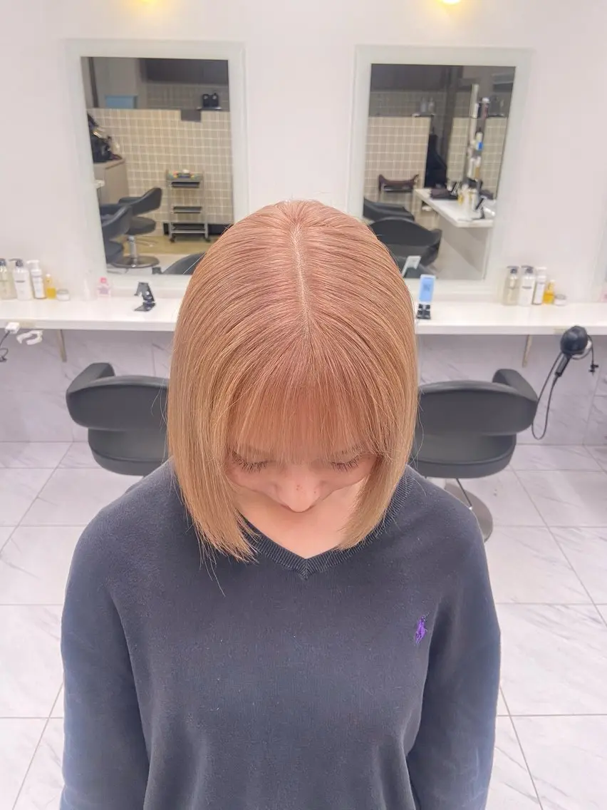 ショート カラー ヘアアレンジ Over hair_ misakiのヘアスタイル