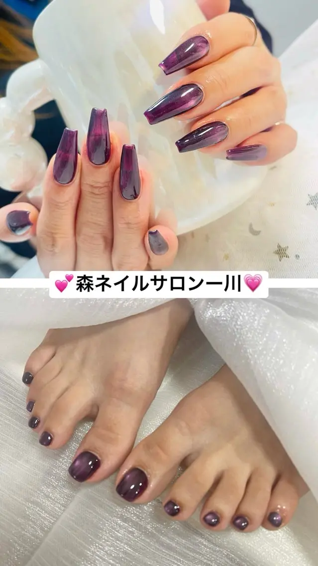 ☘️セットハンドとフットネイルマグネット✨🌸「2色可能」「オフ込み」の写真