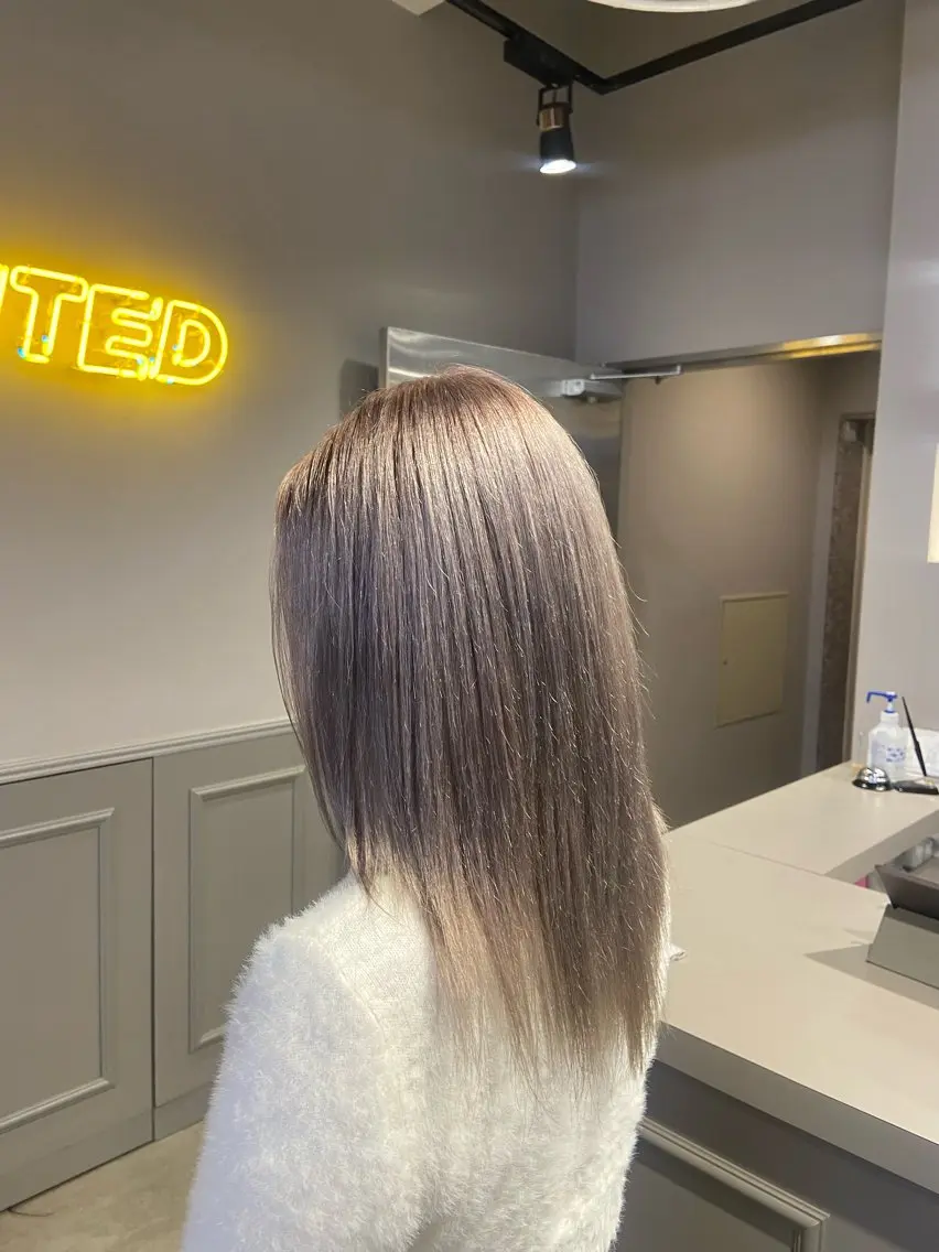 ミディアム カラー ヘアアレンジ Over hair_ misakiのヘアスタイル