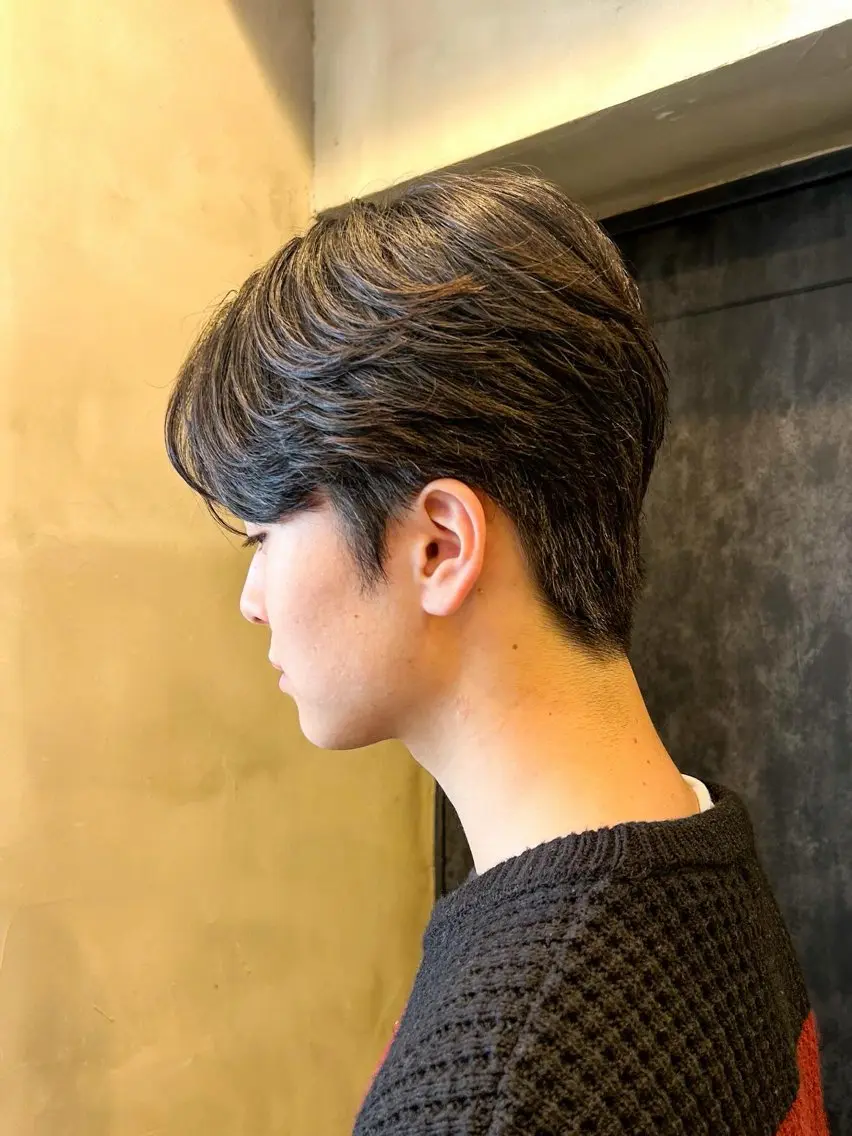 メンズ ボブ&寒色🎐ᩚ 短髪 COCOROのヘアスタイル